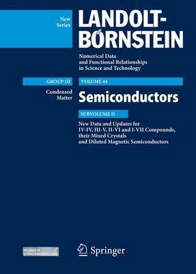 New Data and Updates for I-VII, III-V and II-VI Compounds on Hardback by Euzi da Silva