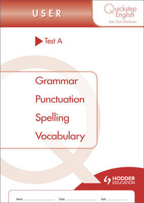 Quickstep English Test A User Stage by Sue Hackman image