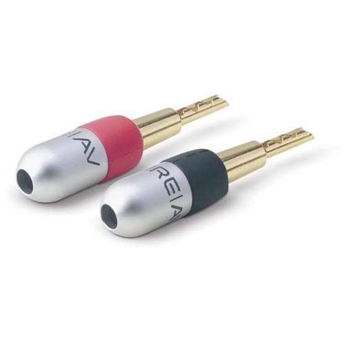 Belkin PureAV Do-It-Yourself Gold Banana Plugs, 4-Pack image