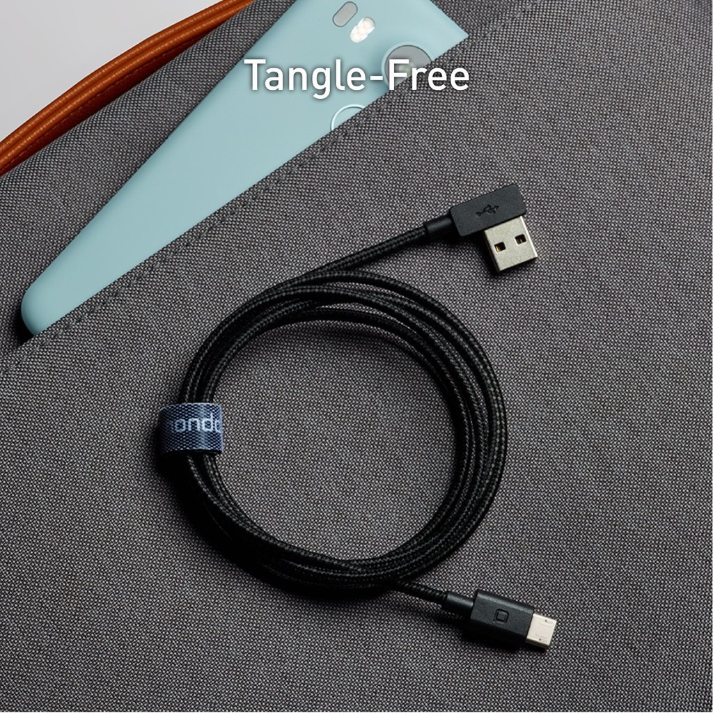 ZUS Super Duty Micro USB Cable Right Angle 4ft/1.2m image