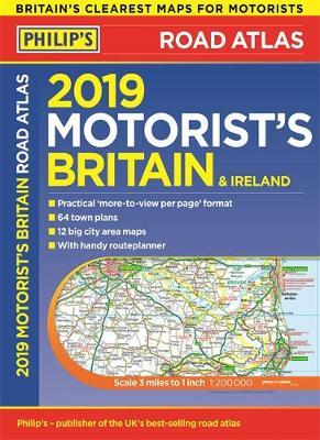 Philip's 2019 Motorist's Road Atlas Britain and Ireland A3 by Philip's Maps image