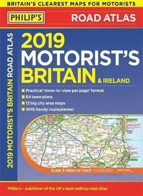 Philip's 2019 Motorist's Road Atlas Britain and Ireland A3 by Philip's Maps