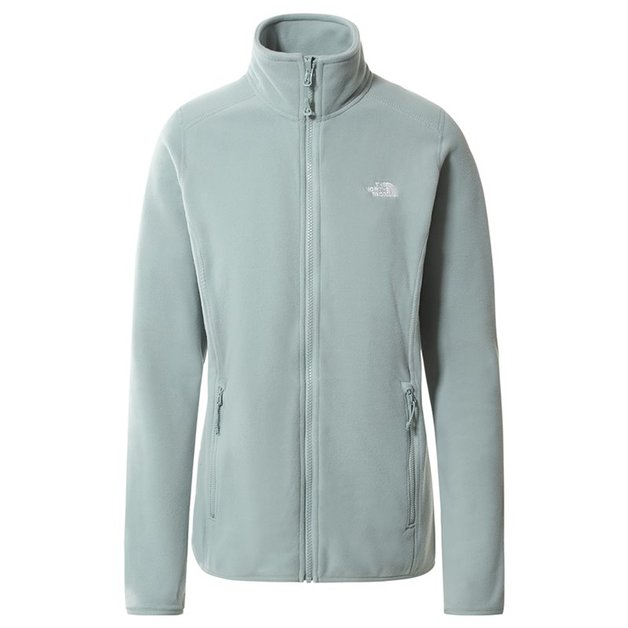 The North Face: Women's - 100 Glacier Full Zip Fleece Jacket - Silver Blue (Size: XL)