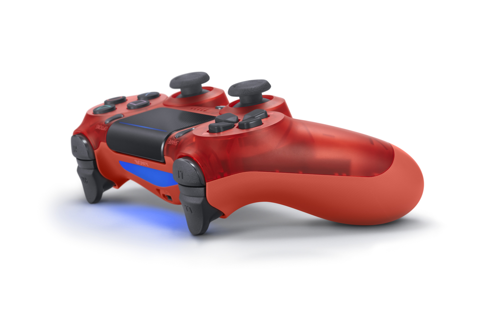 PlayStation 4 Dual Shock 4 v2 Wireless Controller - Red Crystal on PS4