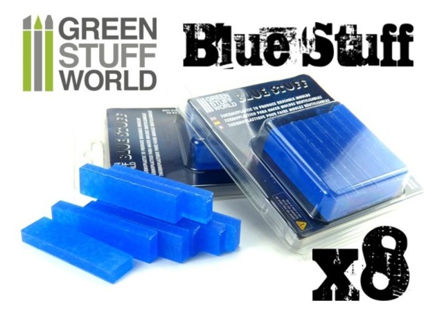 Green Stuff World - Blue Stuff Mold Bar - 8-Pack