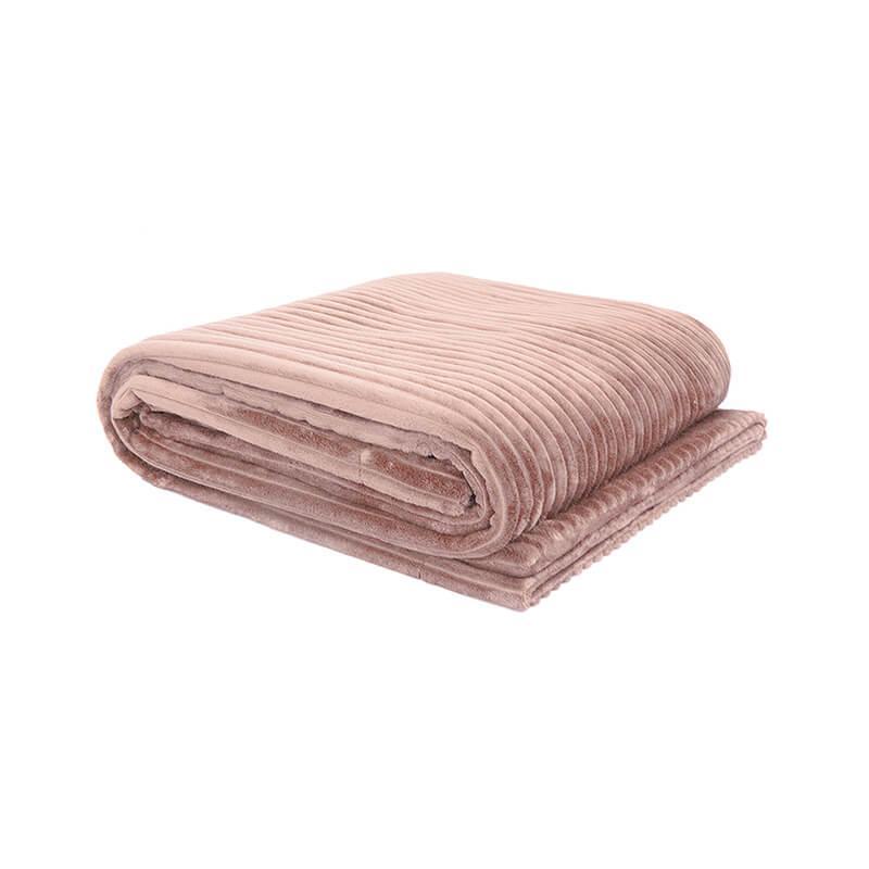 Bambury Rosewater Channel Ultraplush Throw (130 x 150cm)