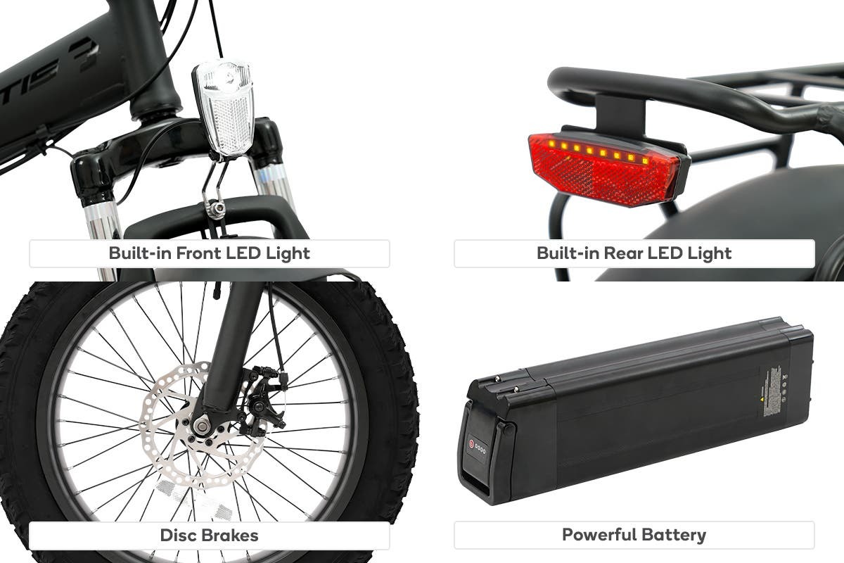 Buy Fortis Shimano 6Speed 20" Fat Tyre Foldable Electric Bike at Mighty Ape Australia