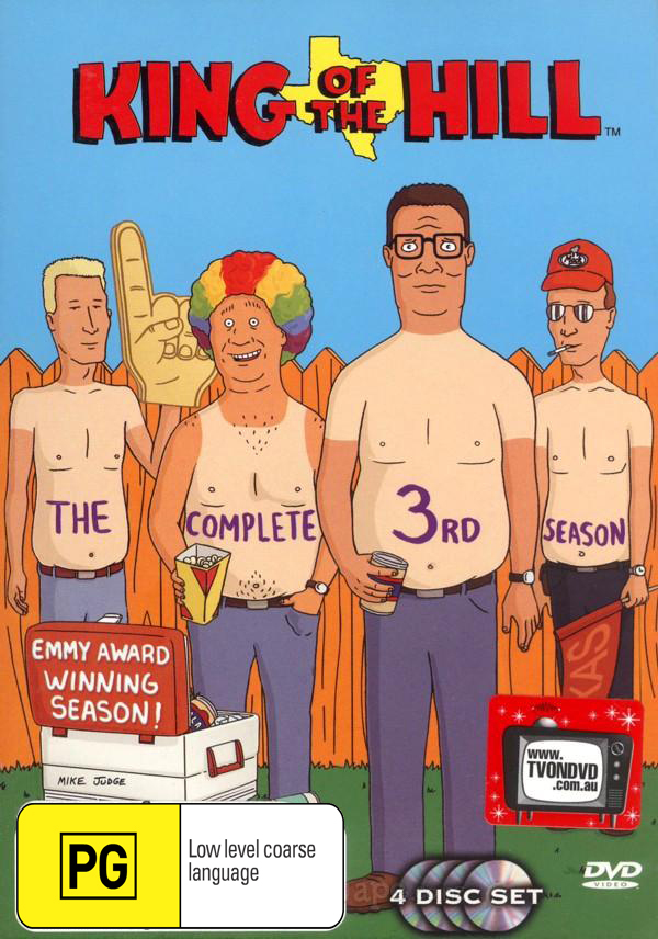 King Of The Hill - Complete Season 3 (4 Disc Set) on DVD image