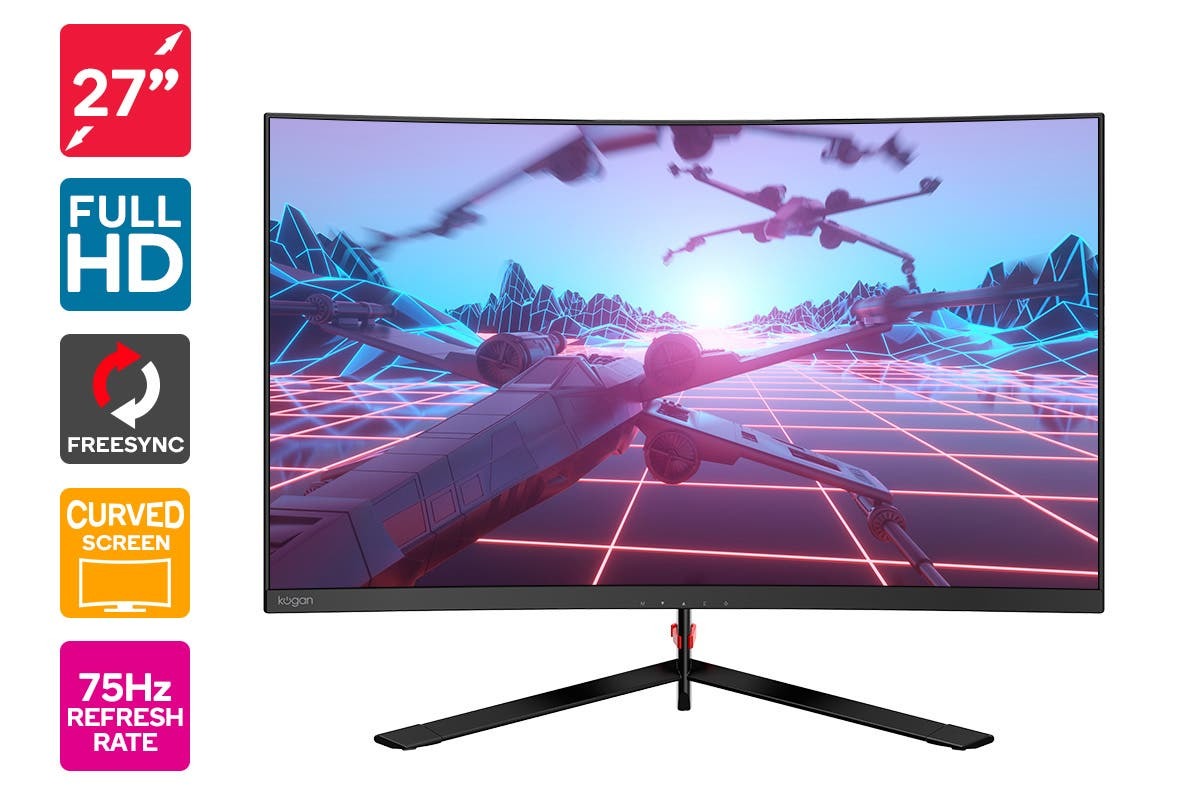 Kogan 27" Curved Full HD 75Hz FreeSync Gaming Monitor (1920 x 1080