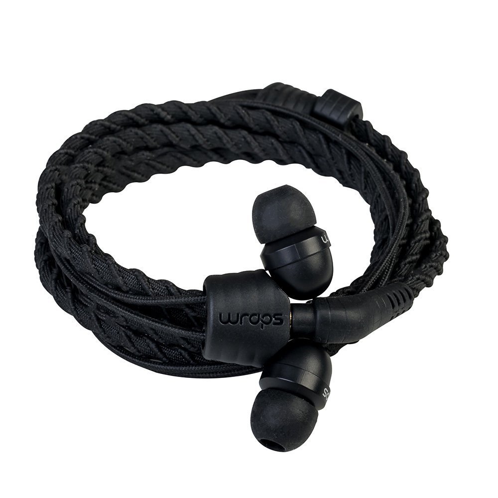 Wraps Wristband Headphones Classic Black at Mighty Ape NZ