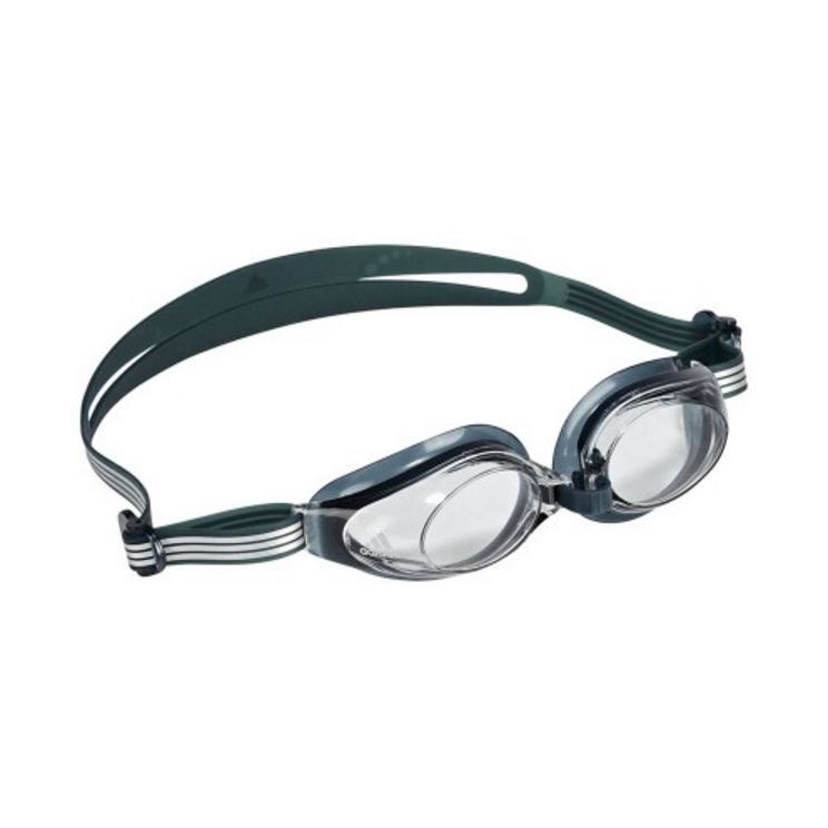 Adidas Aquastorm Goggles - Clear Lens (Bottle Green) image