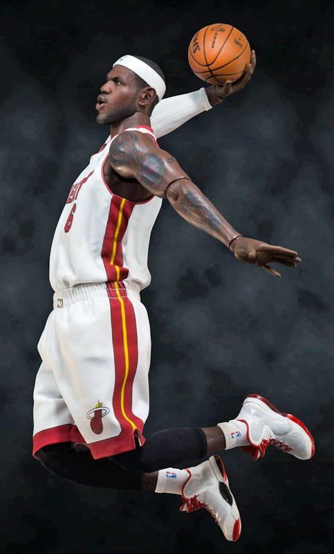 lebron james miami heat action figure