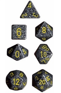 Chessex - Polyhedral Dice Set - Urban Camo Speckled