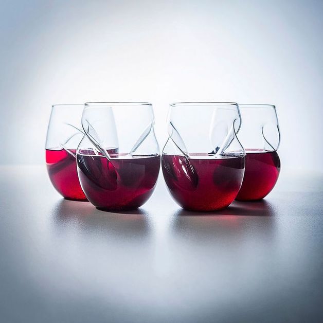 Final Touch Conundrum Red Wine Glass Set at Mighty Ape NZ