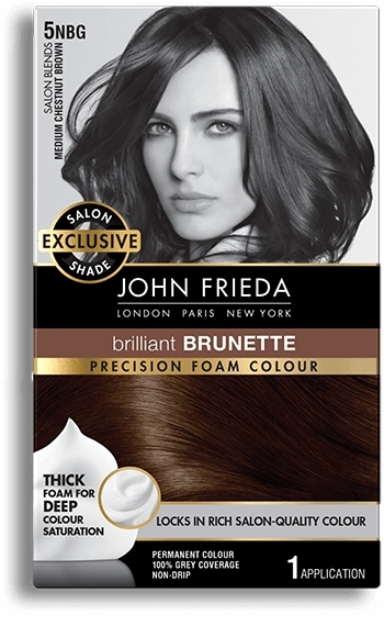 John Frieda Precision Foam Colour - 5NBG (Medium Chestnut Brown) image