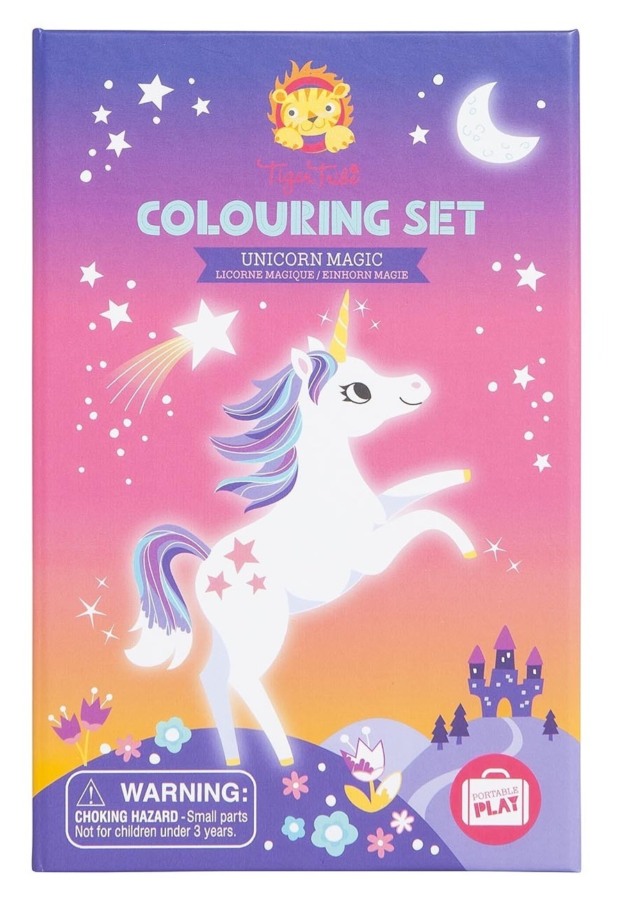Tiger Tribe: Colouring Set - Unicorn Magic image