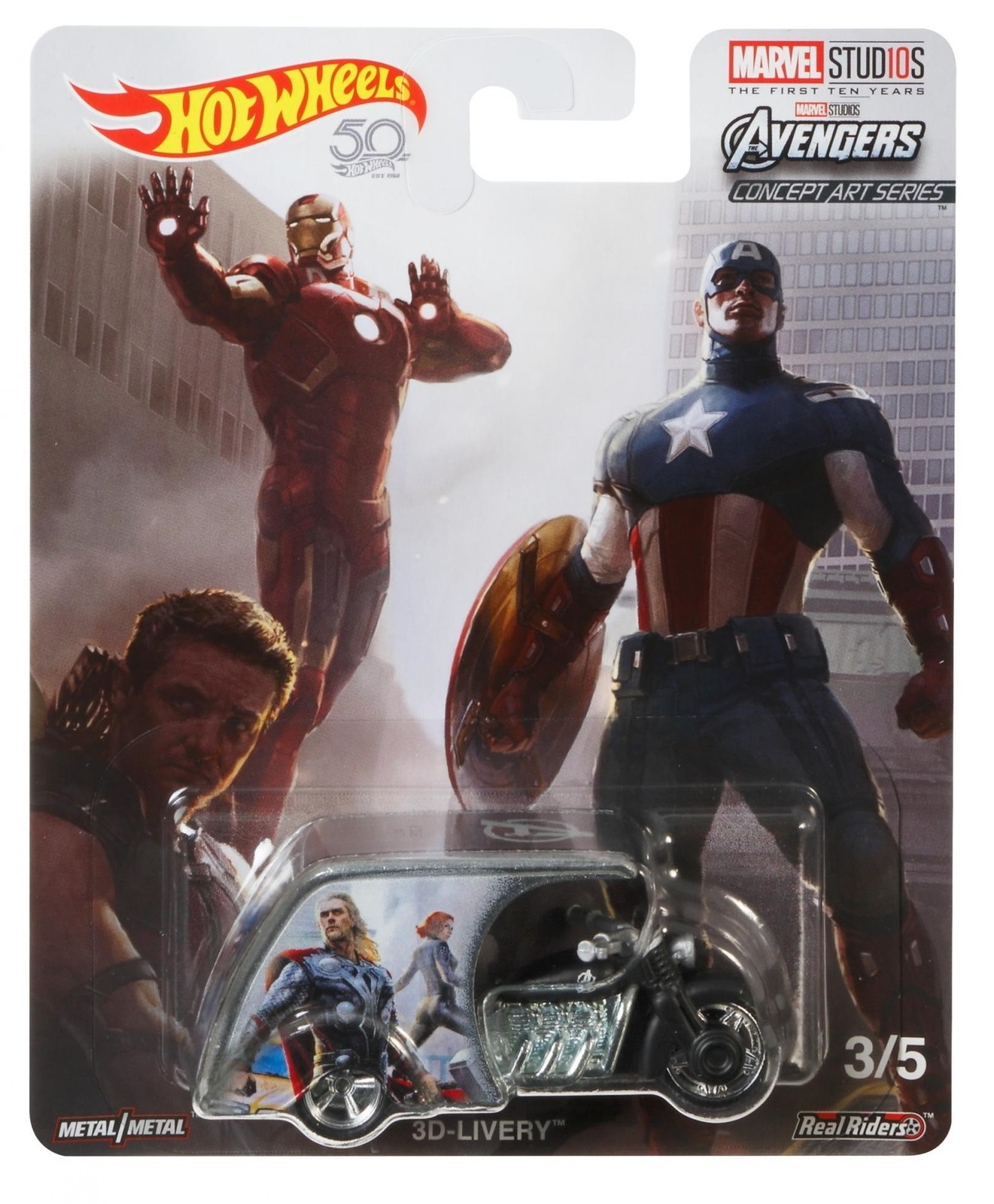 Hot Wheels: Pop Culture Diecast Marvel Studios - Avengers (3D-Livery) image