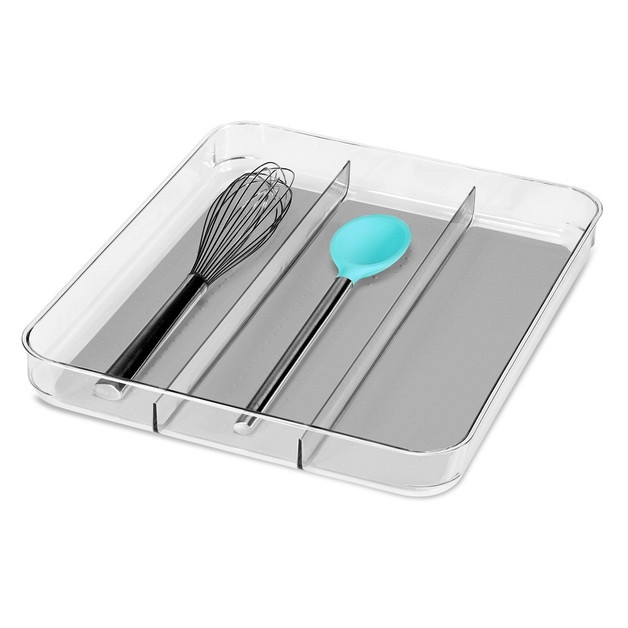 Madesmart Clear Soft Grip Utensil Tray at Mighty Ape NZ