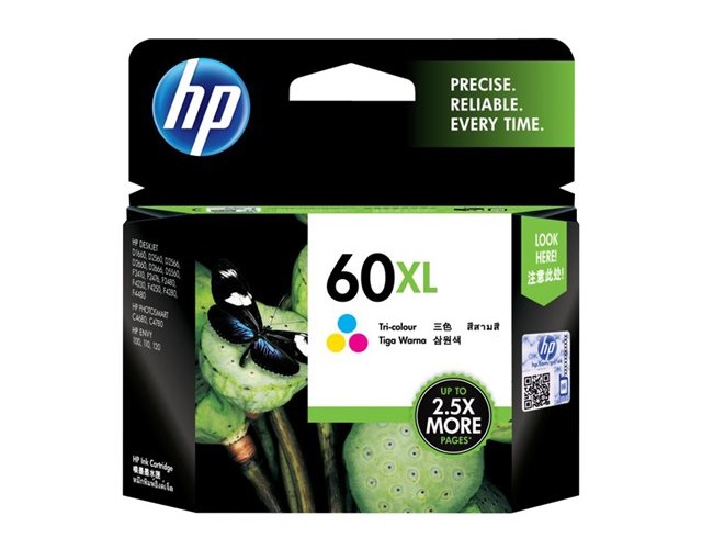 Buy HP 60XL High Yield TriColour Ink Cartridge at Mighty Ape NZ