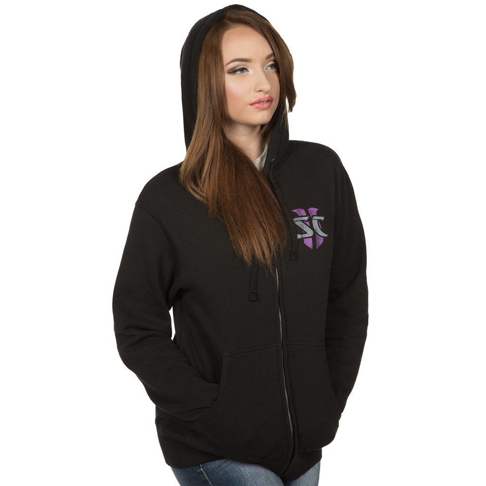 StarCraft II Heart of the Swarm Zerg Vintage Logo Zip-up Hoodie (Small) image