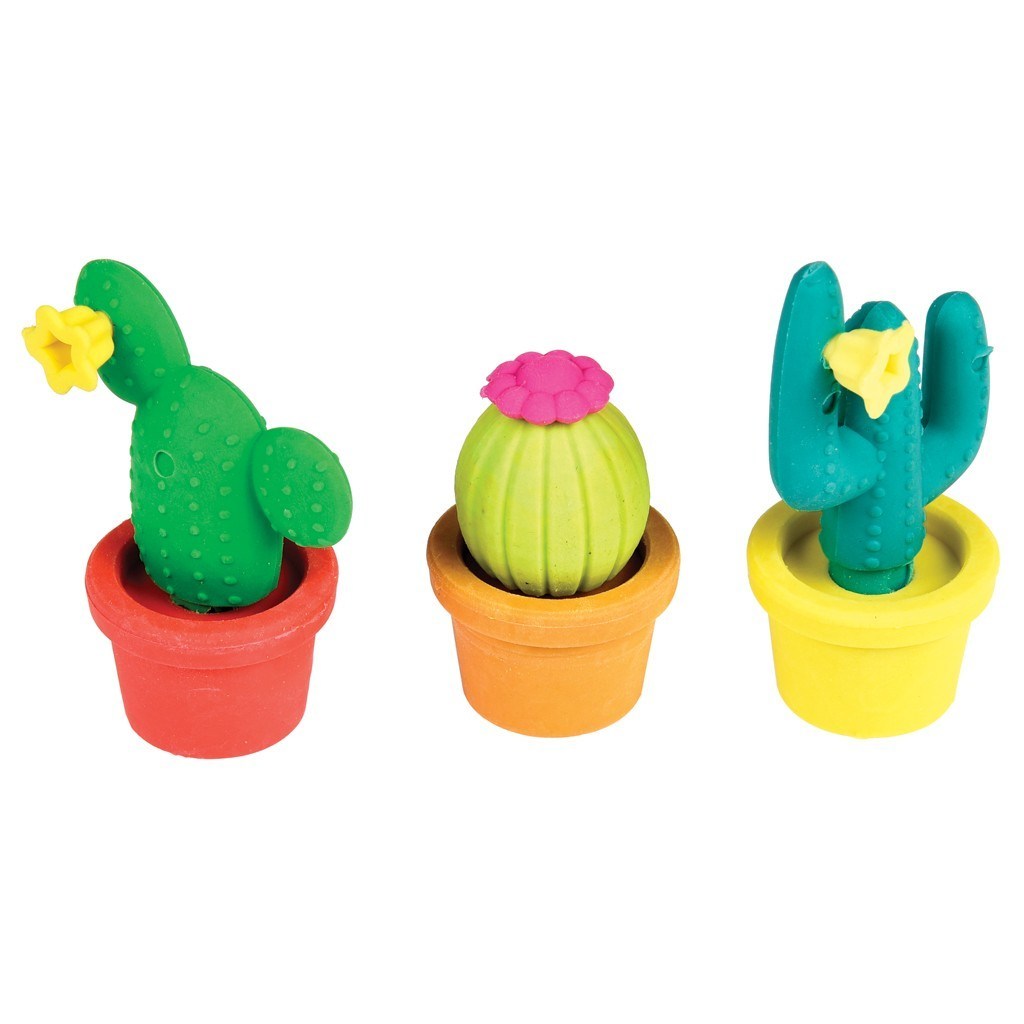 Cactus Erasers (Set of 3) image