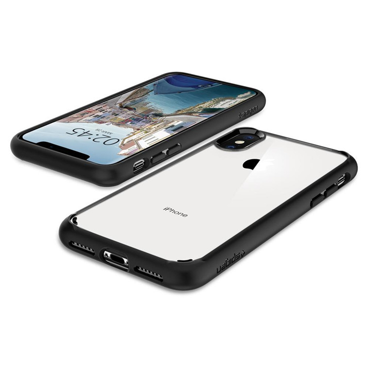 Spigen: Ultra Hybrid Case for iPhone XS Max - Clear/Black