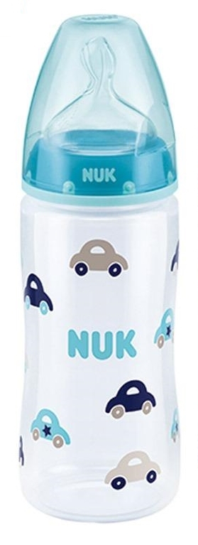NUK: First Choice - Polypropylene Bottle (300ml) - Blue Cars image