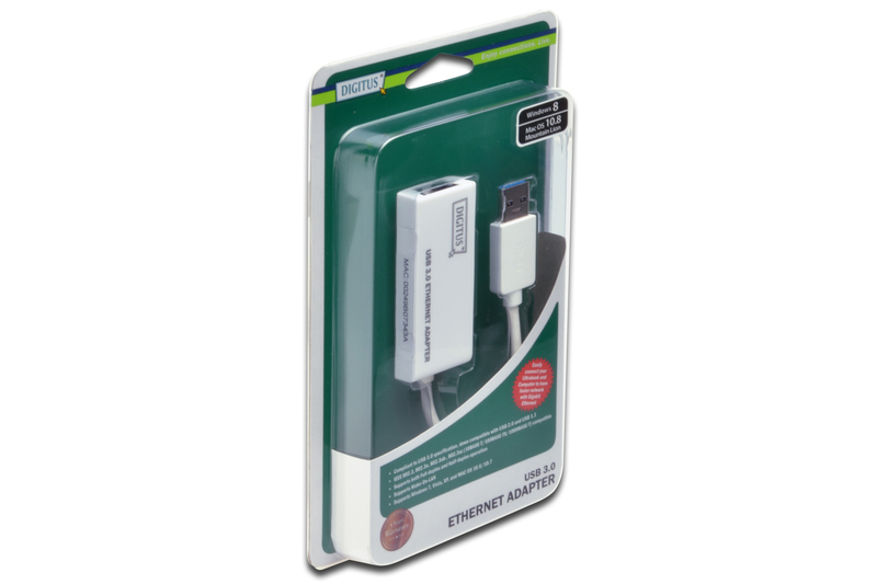 Digitus Gigabit Ethernet USB 3.0 Adapter (0.15m) image