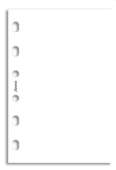 Filofax - Pocket Plain Notepaper - White (30 Sheets) image