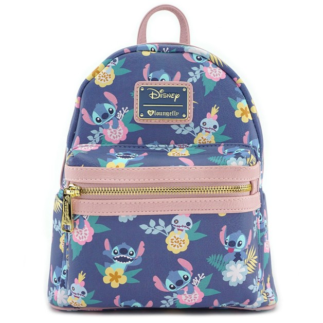 Loungefly Disney Stitch Floral Mini Backpack