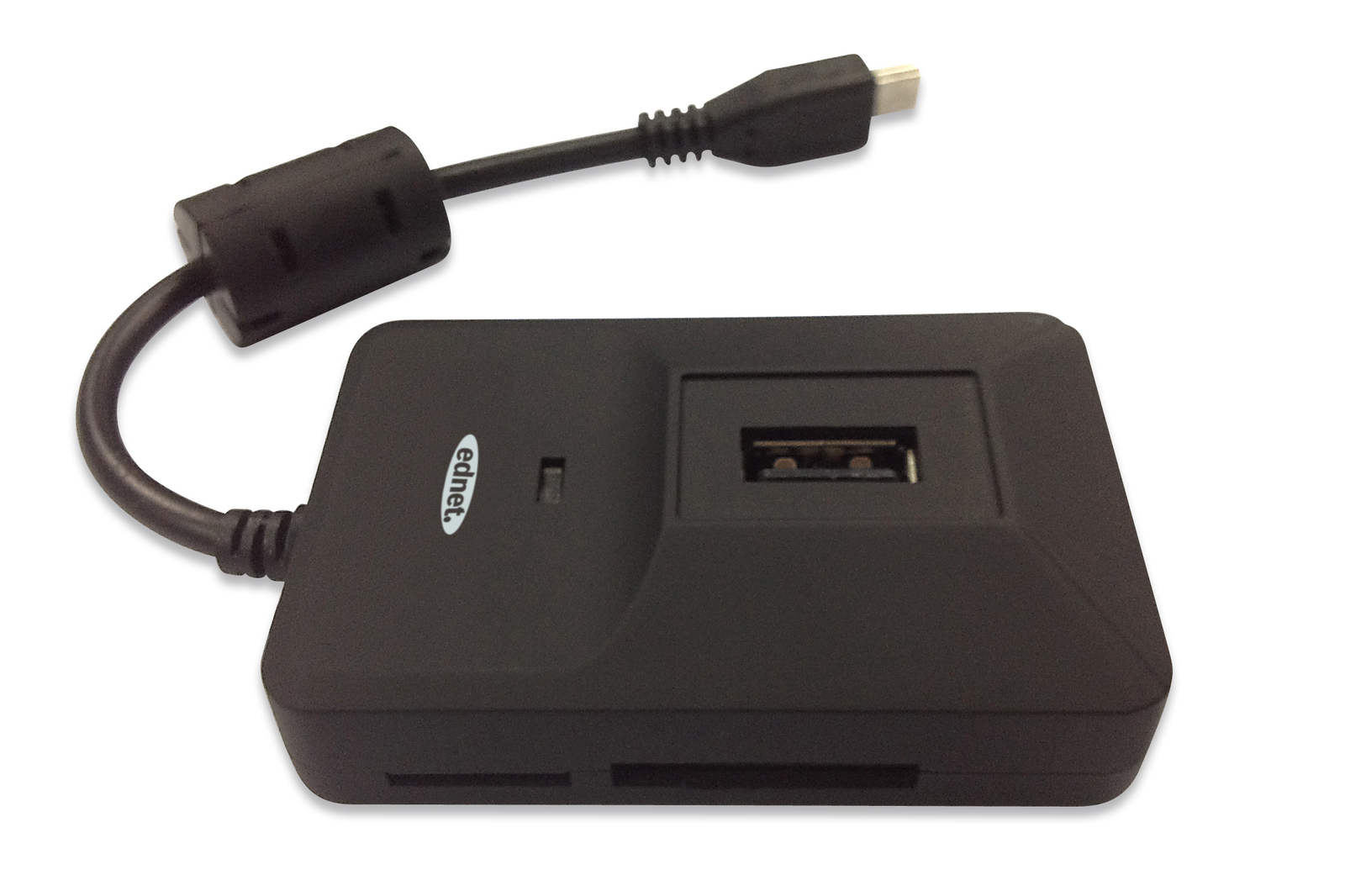 Ednet OTG USB 2.0 Hub & Card Reader for Smartphones and Tablets image