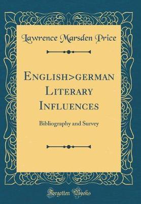 English>german Literary Influences by Lawrence Marsden Price image