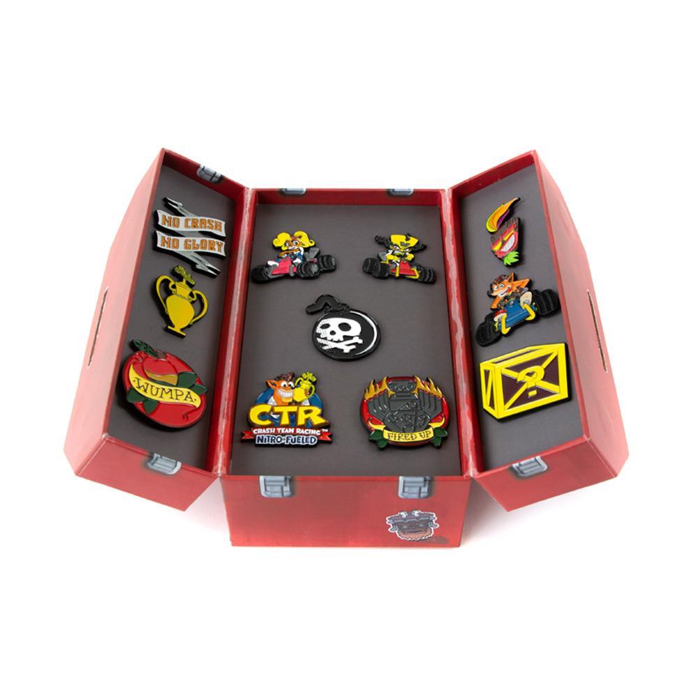 Crash Team Racing Toolbox Pin Badge Set