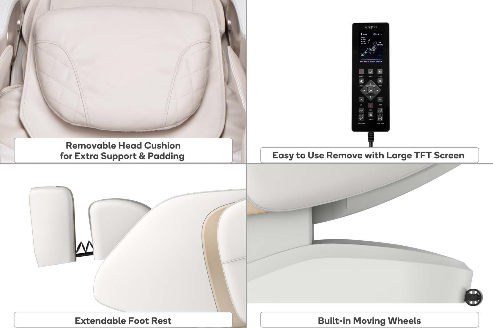 Kogan S63 ZeroGravity SLTrack Heated Shiatsu Massage Recliner Chair