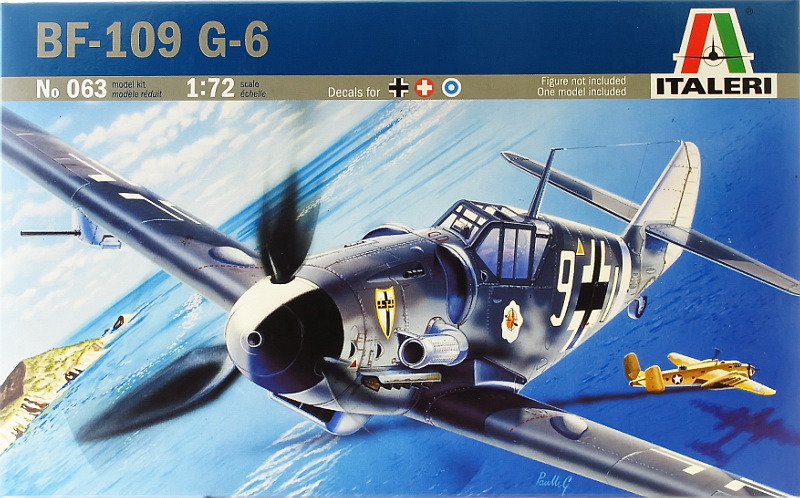 Italeri Messerschmitt BF-109 G6 1:72 Model Kit image