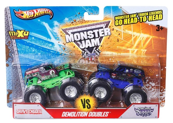 Hot Wheels: MonsterJam - Demo Doubles 2-Pack (Grave Digger VS Son-Uva Digger)