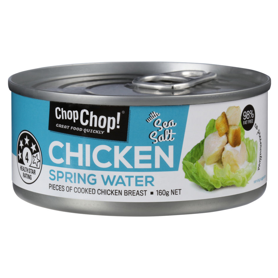 Chop Chop: Chicken Chunks - Springwater & Sea Salt (160g x 12) image