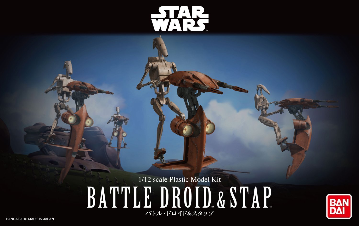 Star Wars: 1/12 Battle Droid & Stap - Model Kit image