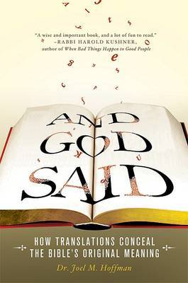 And God Said on Hardback by Joel M Hoffman