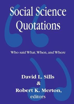 Social Science Quotations image