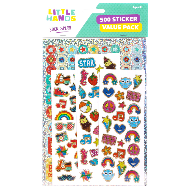 Buy Assorted Designs 500 Sticker Pack at Mighty Ape Australia