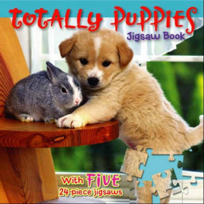 Totally Puppies Jigsaw Book on Hardback