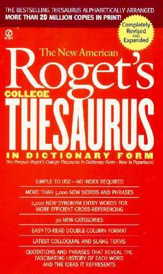 The New American Roget's College Thesaurus In Dictionary Form by Philip D Morehead image