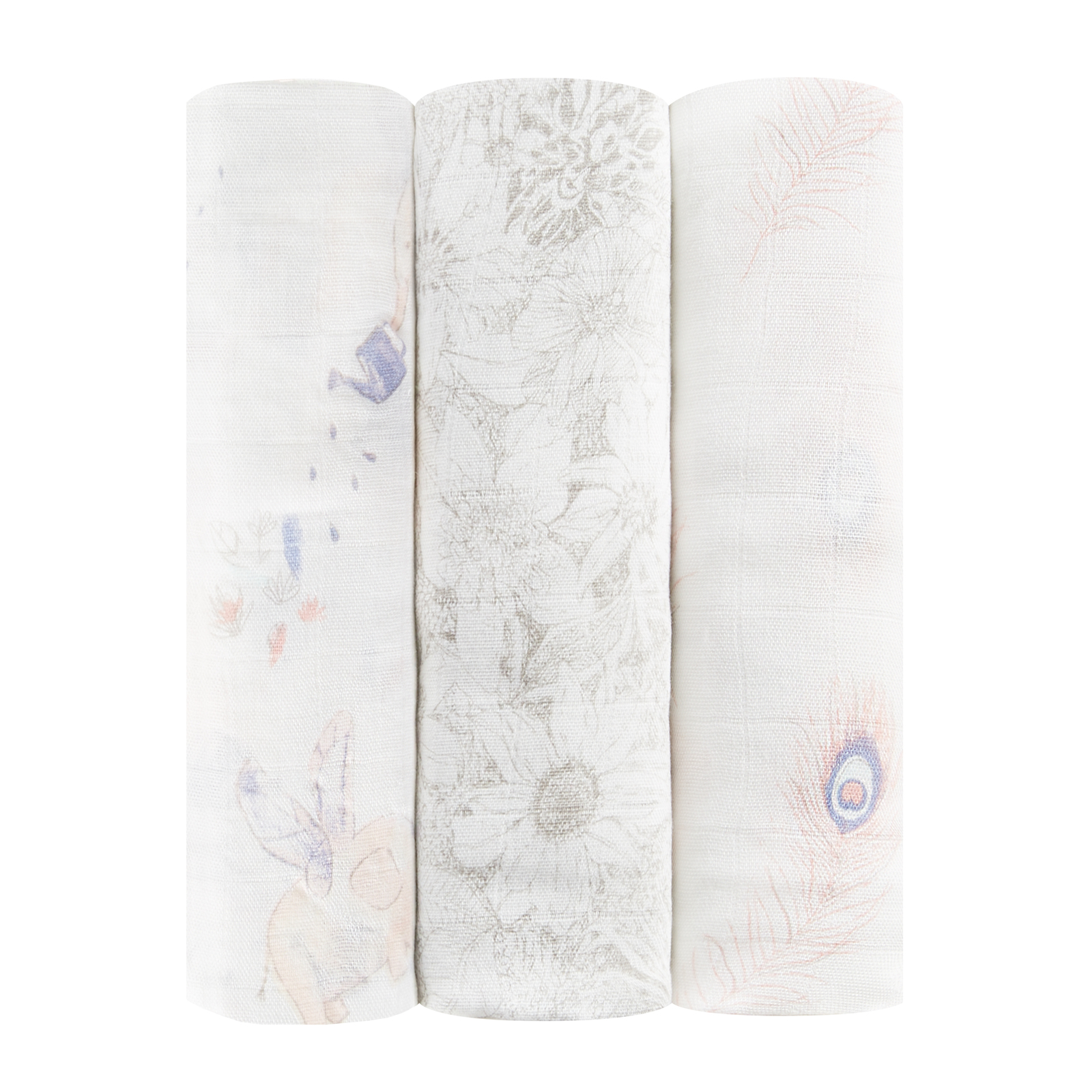 Aden + Anais: Bamboo Swaddle - Featherlight (3 Pack Swaddling Wraps)