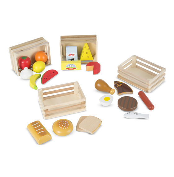 Melissa & Doug: Food Groups - Wooden Roleplay Set