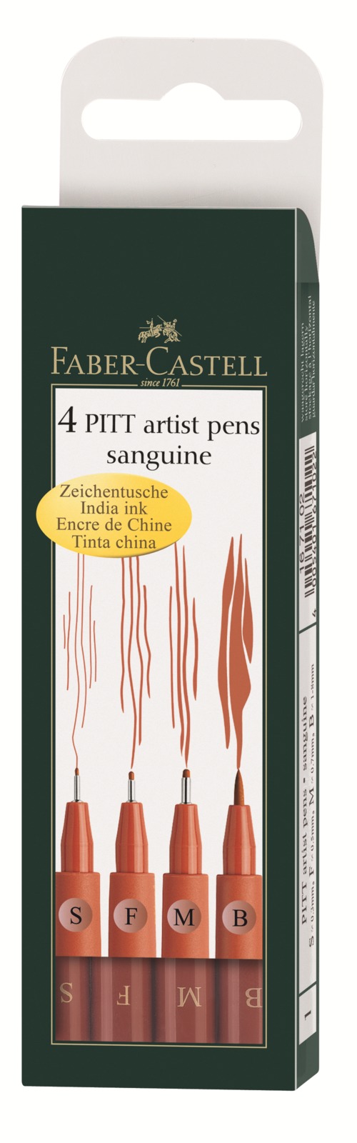 Faber-Castell: Pitt Artist Pens Sanguine (Wallet of 4) image