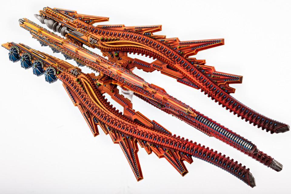 Dropfleet Commander: Shaltari Battlecruiser - Ruby/Sapphire image