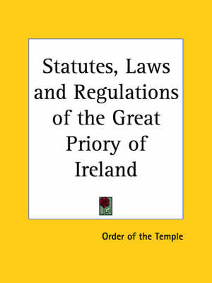 Statutes, Laws by Of The Temple Order of the Temple image