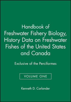 Handbook of Freshwater Fishery Biology: v. 1 by Kenneth D. Carlander image