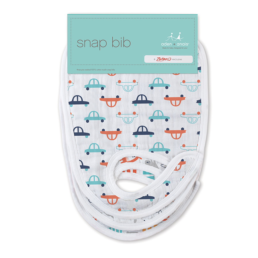 Aden + Anais: Zutano - Pup In Tow Classic Snap Bibs image